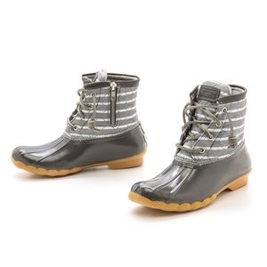 Sperry Saltwater Bretton Stripe Duck Boot